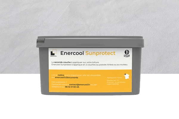 Pot rendu couleur Sunprotect peinture anti chaleur blanche