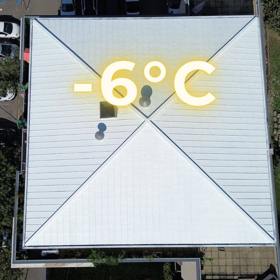 Gain thermique cool roofing